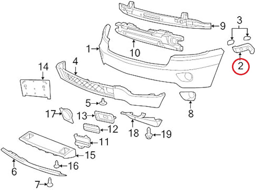 Bracket front left