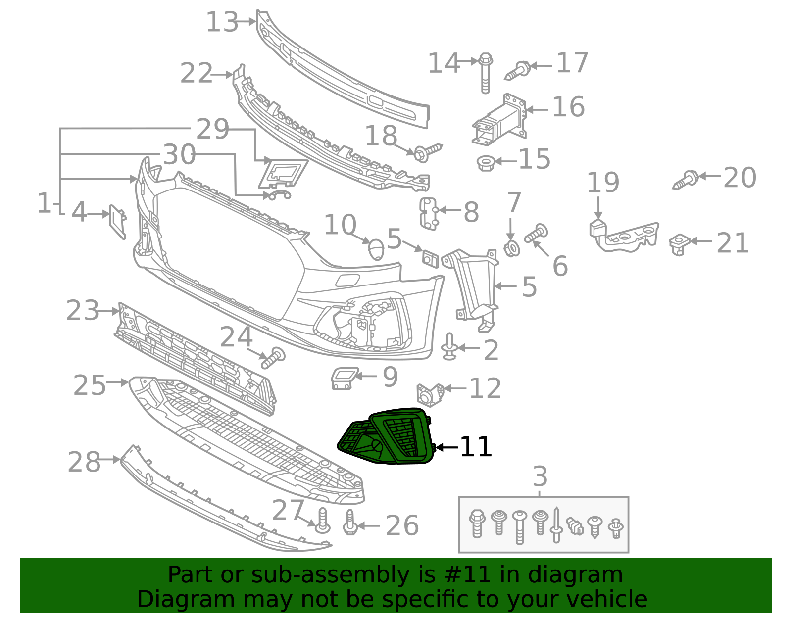 ცხაურა ღია მარცხენა AUDI S4 2020-2025