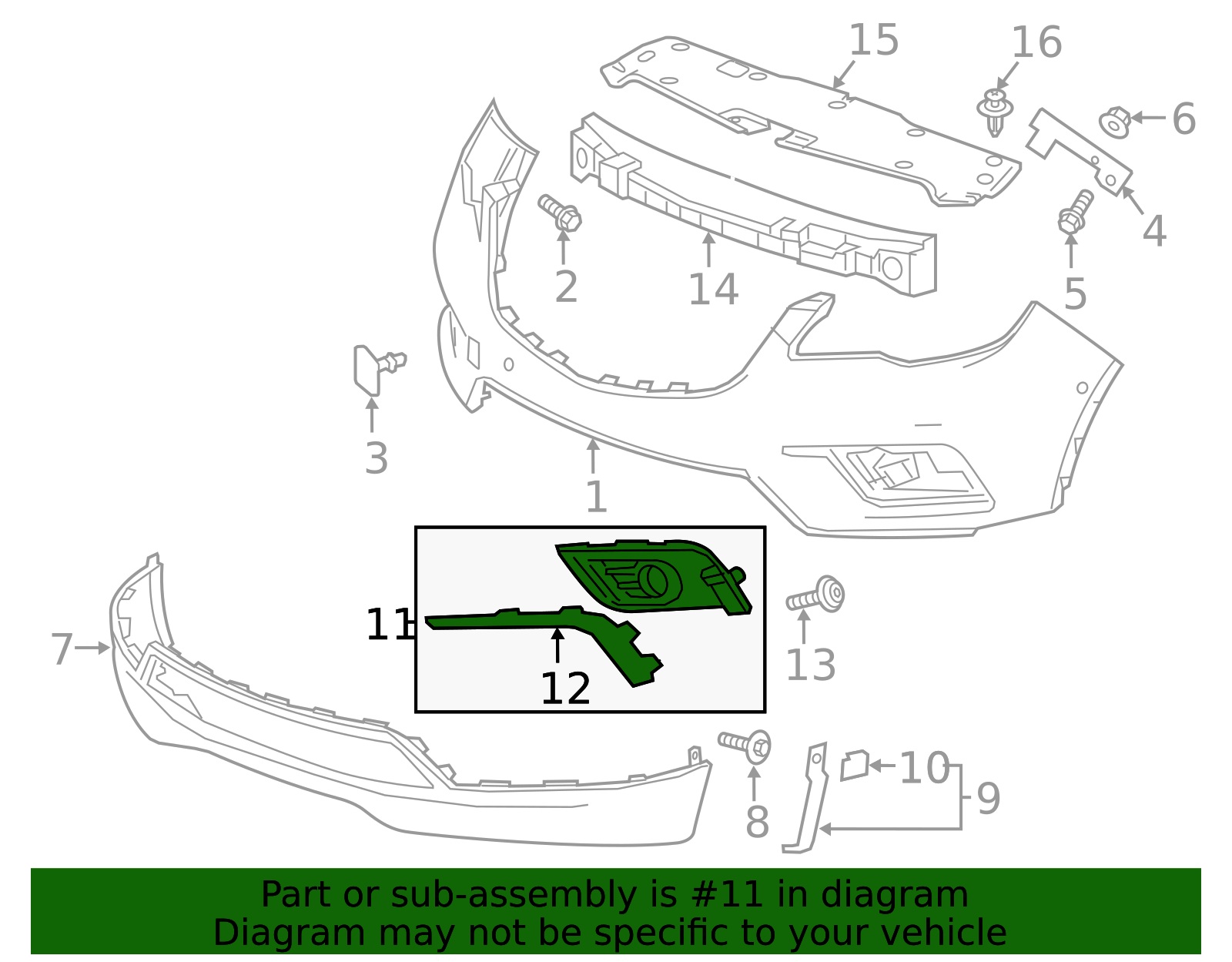 ცხაურა ღია ქრომის მოლდინგით მარცხენა-BUICK ENVISION 2016-2018