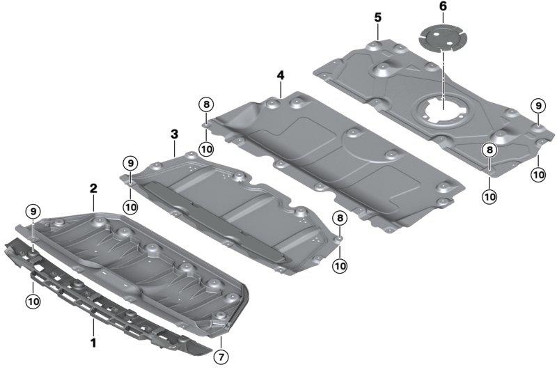 სამაგრი წინა ბამპერის ქვედა - BMW 3 S G20 M SPORT 2020-2022