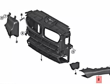 ჰაერის შემშვები მარჯვენა - BMW X3 F25/F26 2014-2017