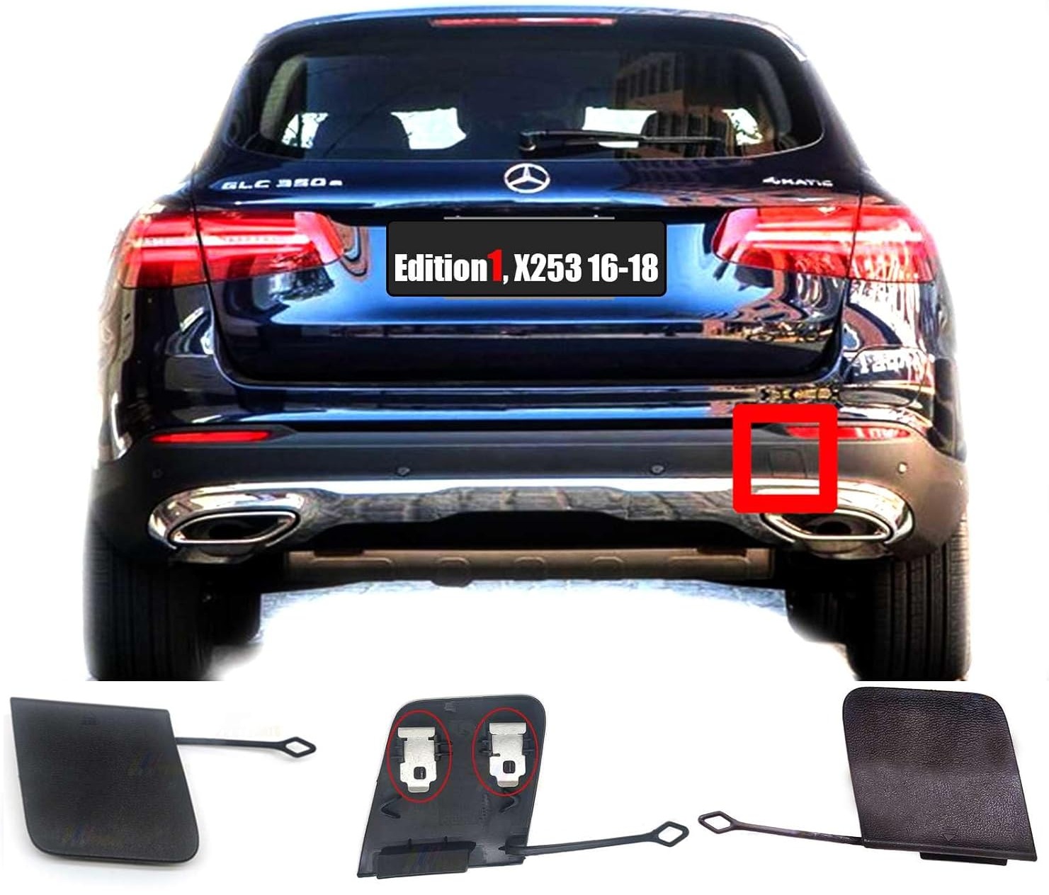 საბუქსირე ხუფი წინა - MERCEDES-BENZ GLC X253/C253 2016-2019
