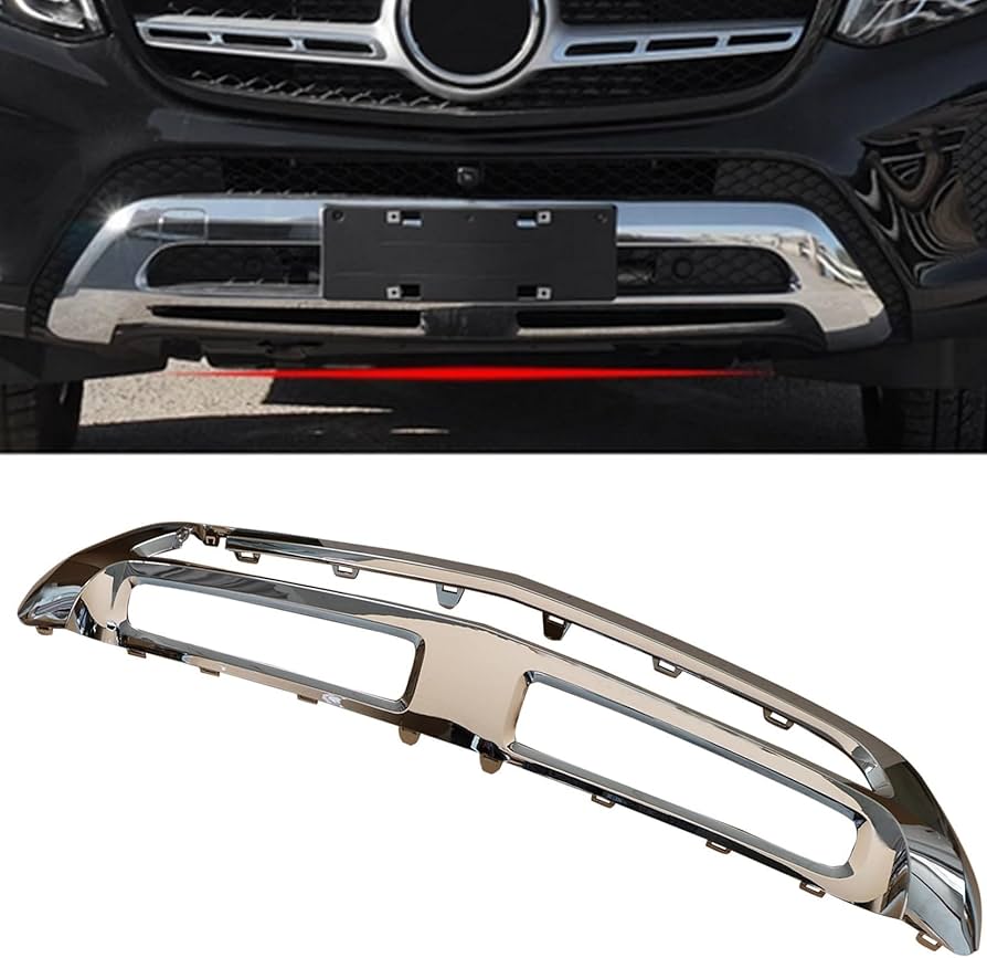 მოლდინგი წინა ბამპერის ნიკელის - MERCEDES-BENZ GLS X166 2016-2019 მოლდინგი წინა ბამპერის ნიკელის - MERCEDES-BENZ GLS X166 2016-2019