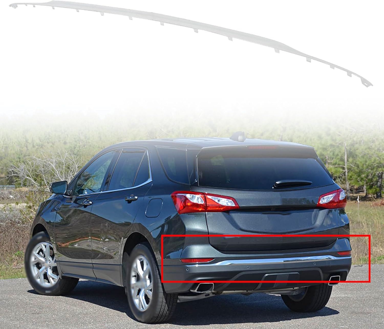 მოლდინგი უკანა ბამპერის ქრომი - CHEVROLET EQUINOX 2018-2022