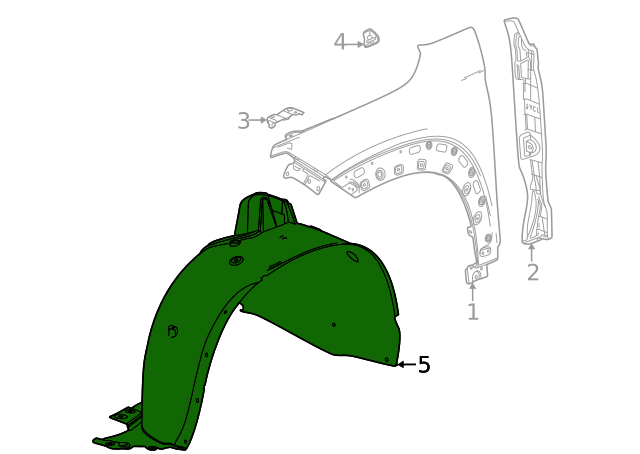 ფრთის საფენი მარჯვენა - CHEVROLET TRAILBLAZER/TRAILBLAZER RS 2021-2023