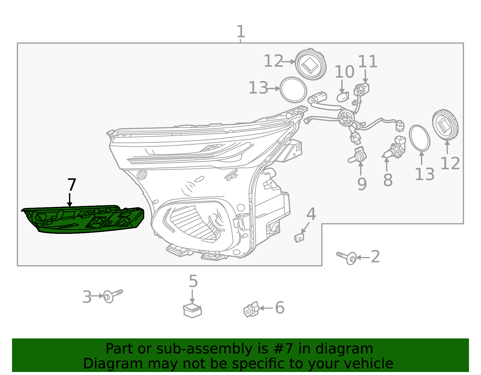 სამაგრი წინა მაშუქის მარცხენა - CHEVROLET TRAILBLAZER 2021-2023