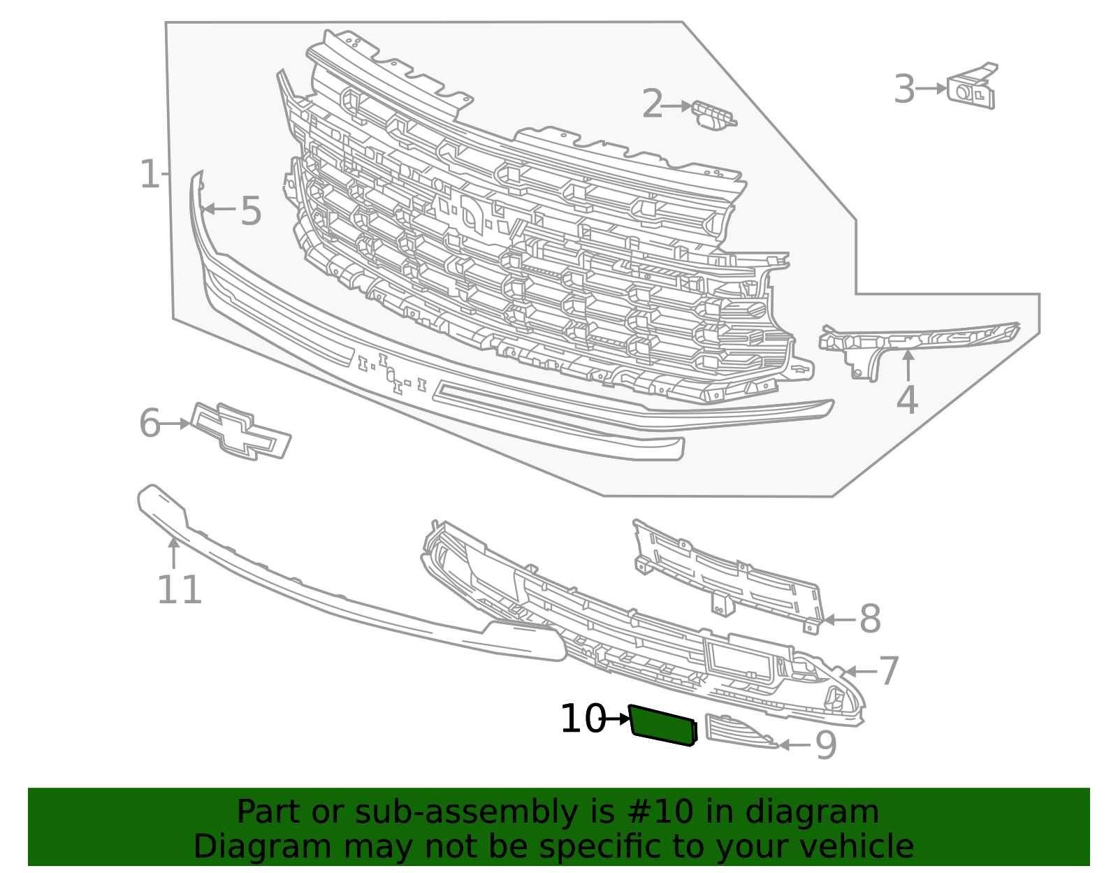 საბუქსირე ხუფი წინა - CHEVROLET TAHOE 2021/SUBURBAN 2021-