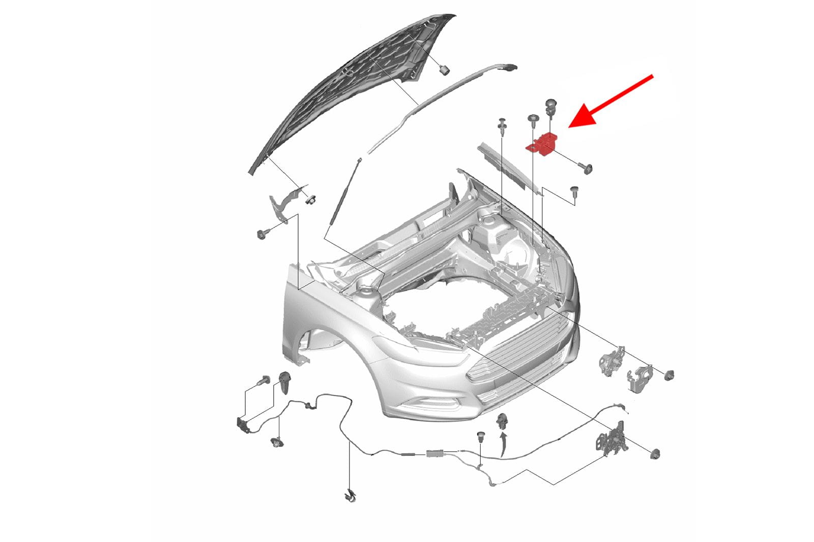 სამაგრი მაშუქის მარჯვენა - FORD FUSION 2017- Headlamp bracket right