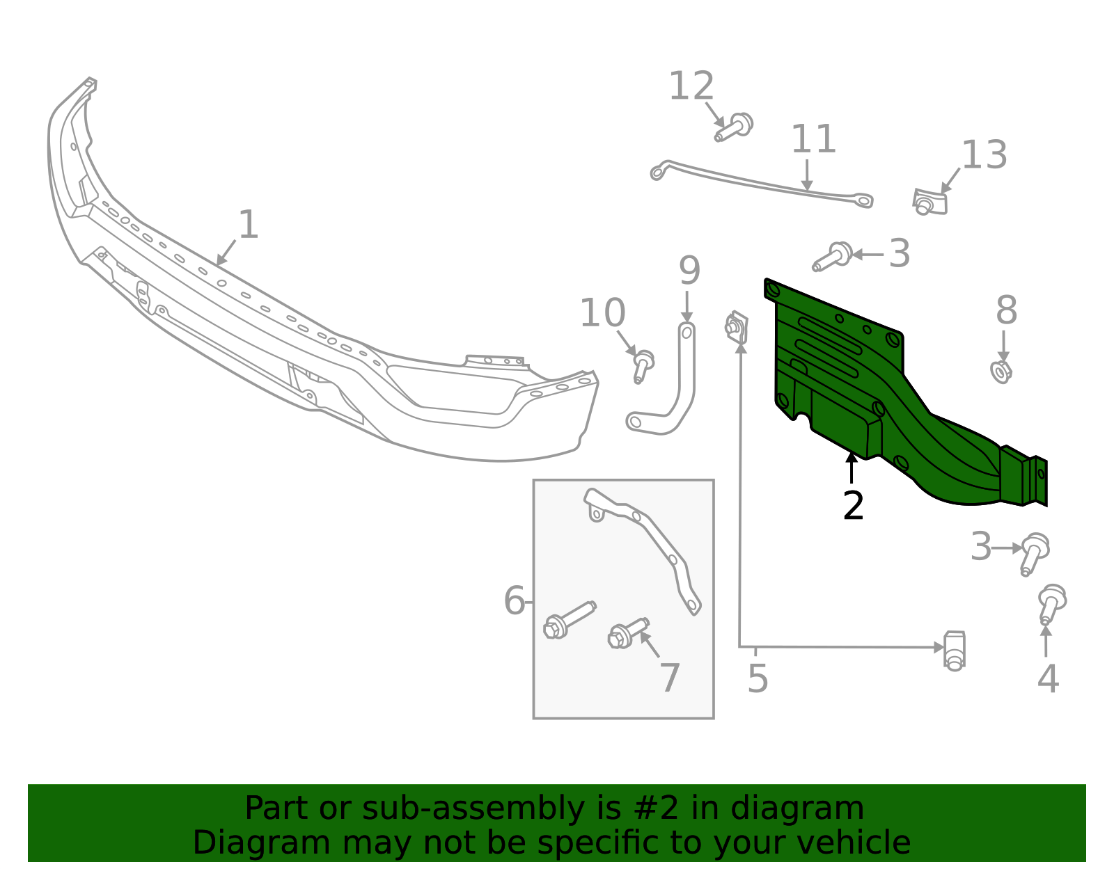 სამაგრი წინა რკინა მარცხენა - FORD 150 RAPTOR 2021-