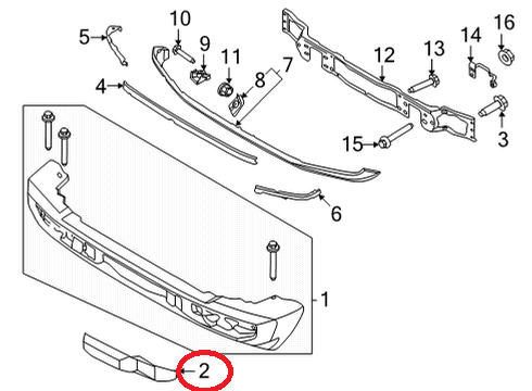 ცხაურა დახურული მარცხენა - FORD BRONCO 2021-