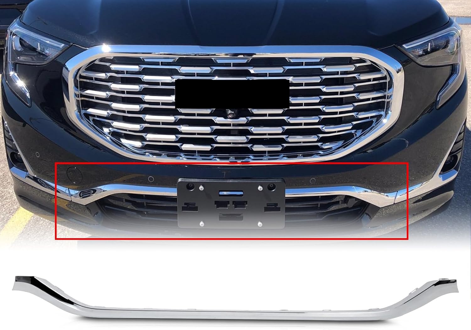 მოლდინგი წინა ბამპერის ნიკელის - GMC TERRAIN 2018-