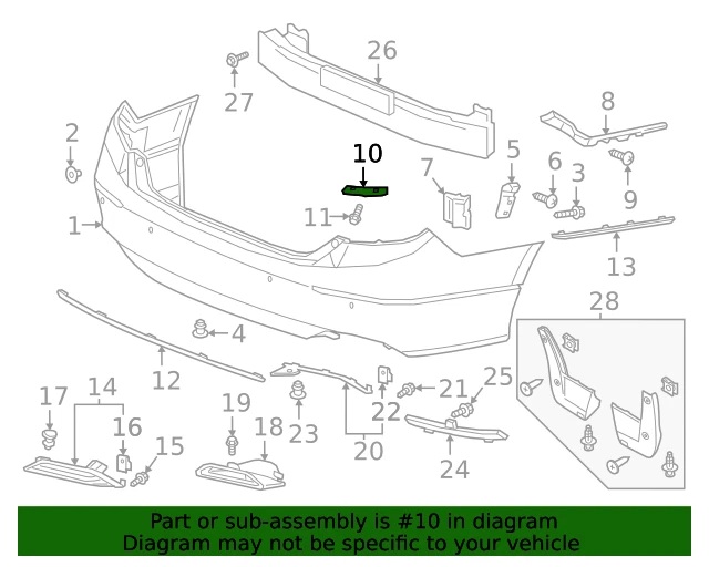 სამაგრი უკანა მაშუქის მარჯვენა HONDA ACCORD 2018-2022
