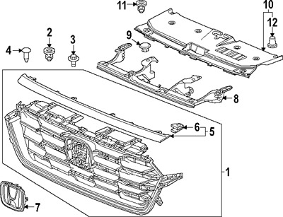 სამაგრი ცხაურის - HONDA CR-V 2022-2025