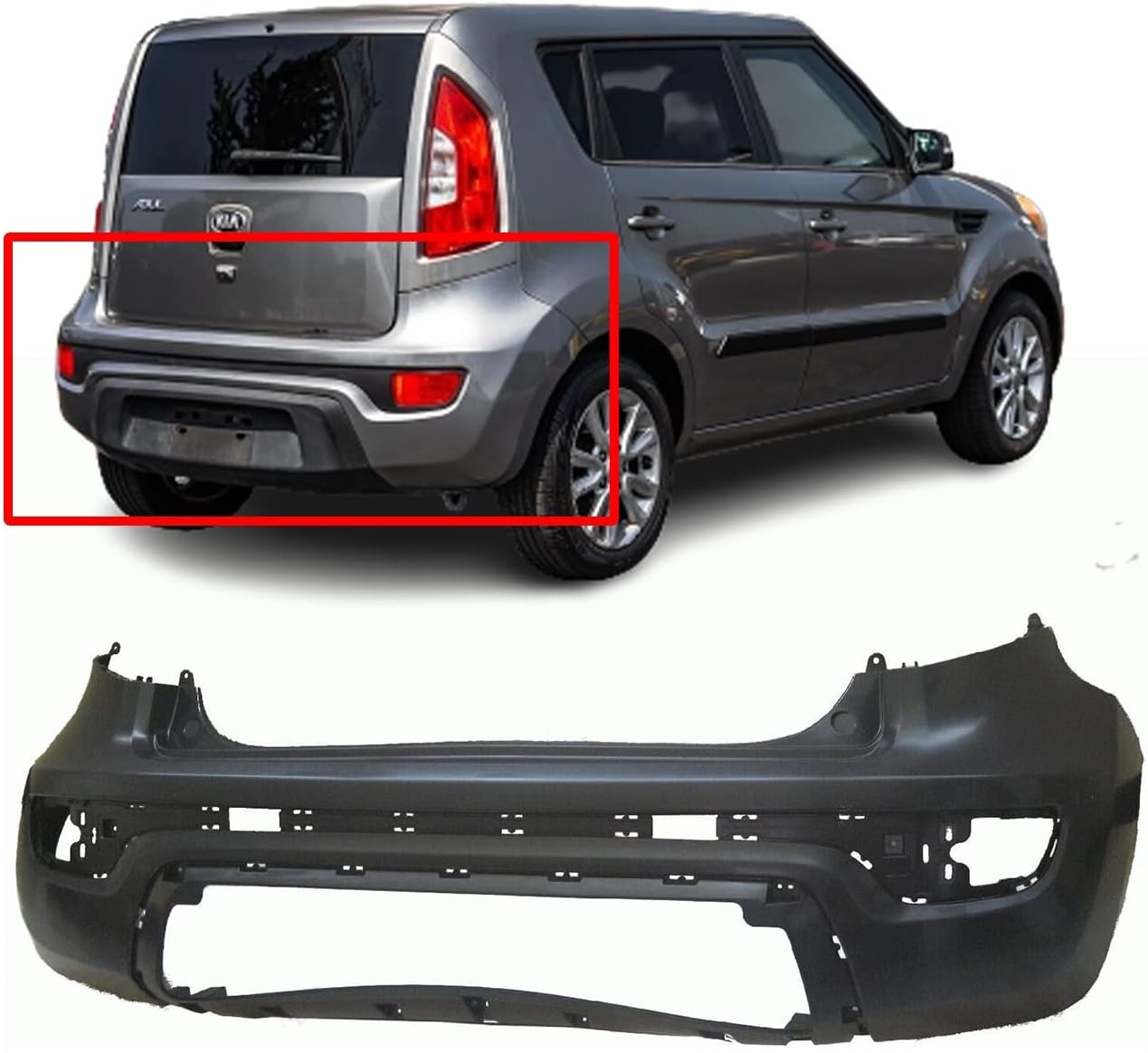 უკანა ბამპერი - KIA SOUL 2012-2013