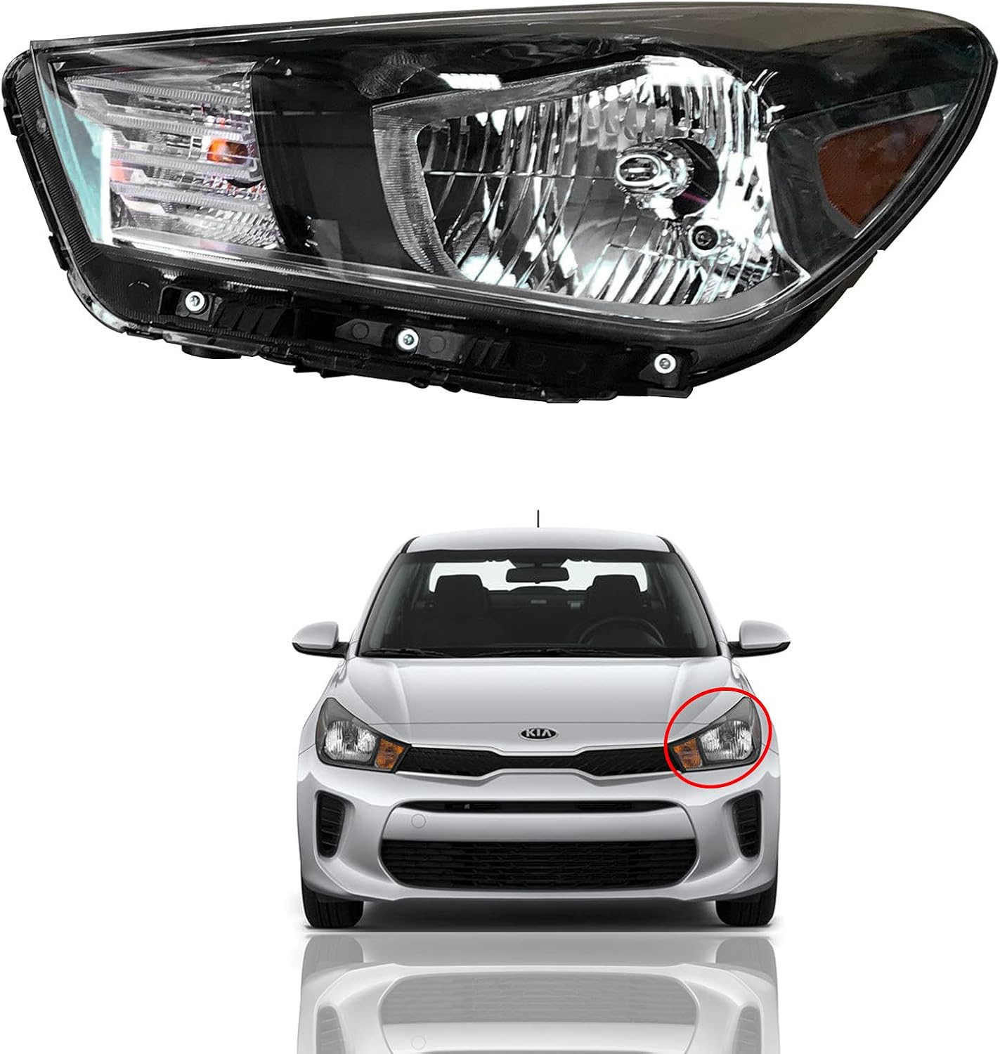 მაშუქი წინა მარცხენა - KIA RIO H/B /SEDAN 2017-2020 მაშუქი წინა მარცხენა - KIA RIO H/B /SEDAN 2017-2020