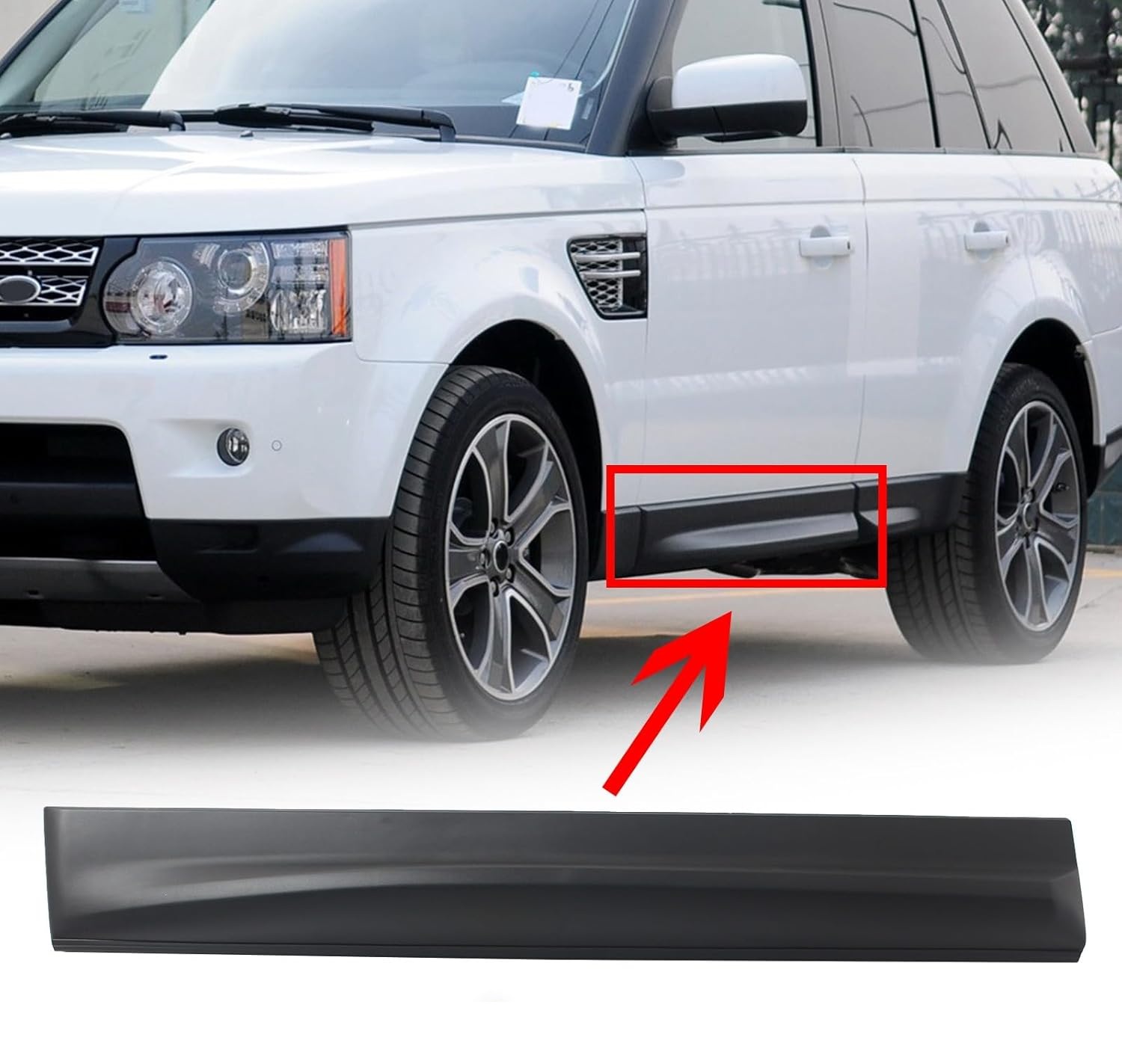 მოლდინგი წინა კარის მარცხენა - RANGE ROVER SPORT 2005-2013