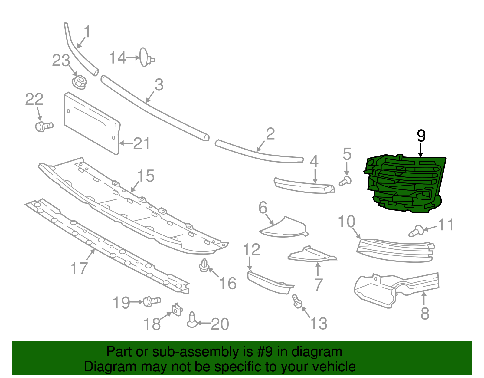 ცხაურა ღია მარჯვენა - RANGE ROVER L405 2018-2021