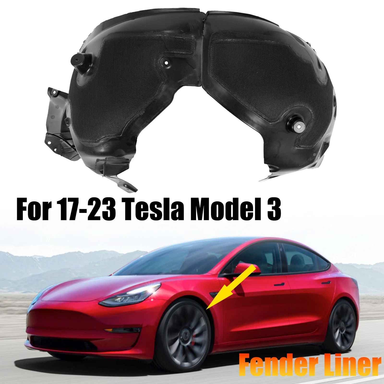 ფრთის საფენი წინა მარცხენა ქეჩა - TESLA 3 2023-