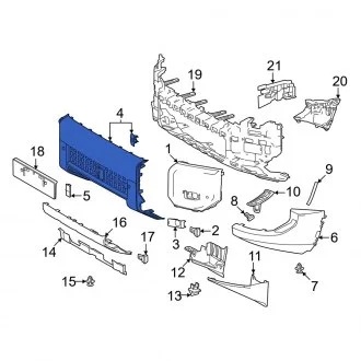 ცხაურა შუა კამერის ჭრილით TOYOTA PRADO 2024-